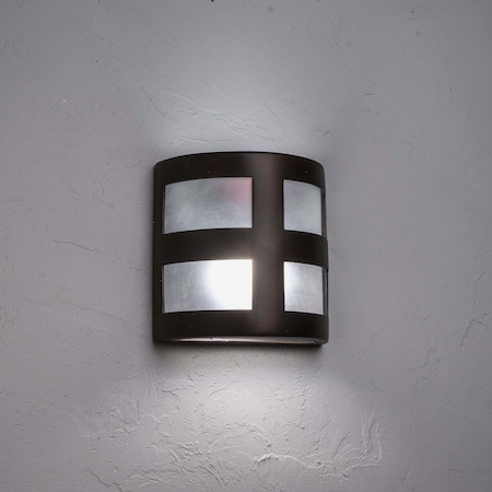 Luxury Lighting Varien Bay 9in. High Ceramic Outdoor Wall Light, Antique Bronze Finish S102-77(W4) Abr u/d-7-17